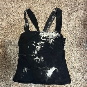 SHEIN Black and White Fitted Tank Top